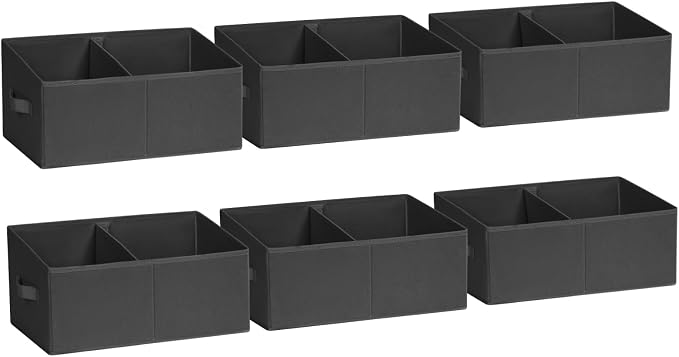 DIMJ Closet Storage Bins, 6 Pack Storage Baskets by DiMJ