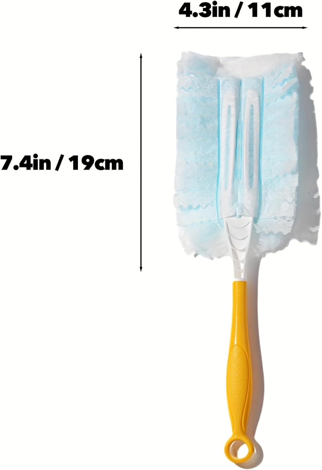 10PCS Electrostatic Microfiber Duster Refills Disposable Lint Free Design for Home, Furniture, Electronics, Fits Most Duster Heads, Blue