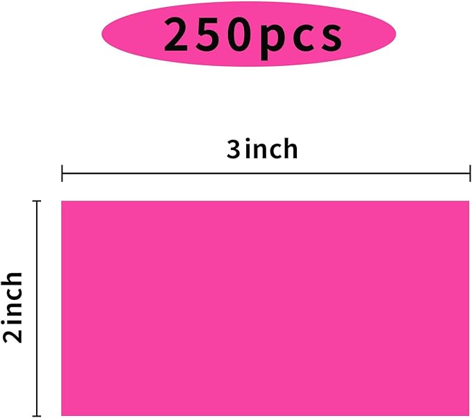 STARLIBOO Neon Colored Labels Stickers 3 x 2 Inch, Rectangle Moving Labels - Image 2