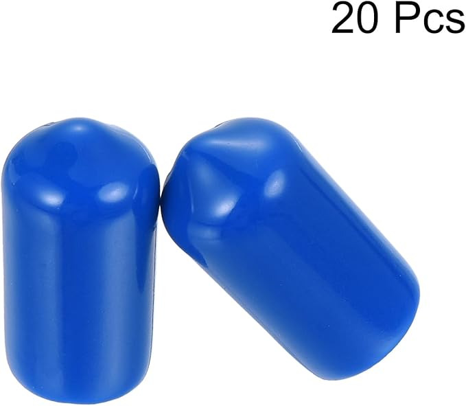 uxcell 20pcs Rubber End Caps 9mm ID Vinyl PVC Round Tube Bolt Cap Cover Screw - Image 2
