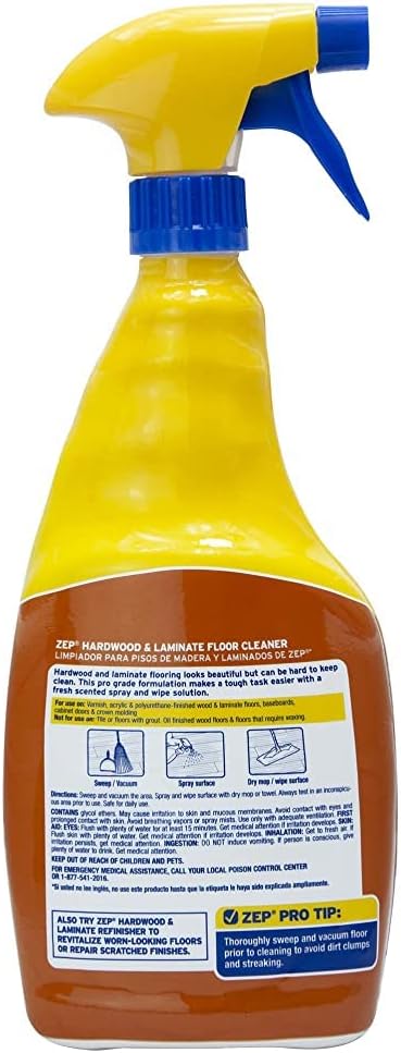 Zep Hardwood and Laminate Floor Cleaner - 32 oz - ZUHLF32 - Removes Spots - Image 9