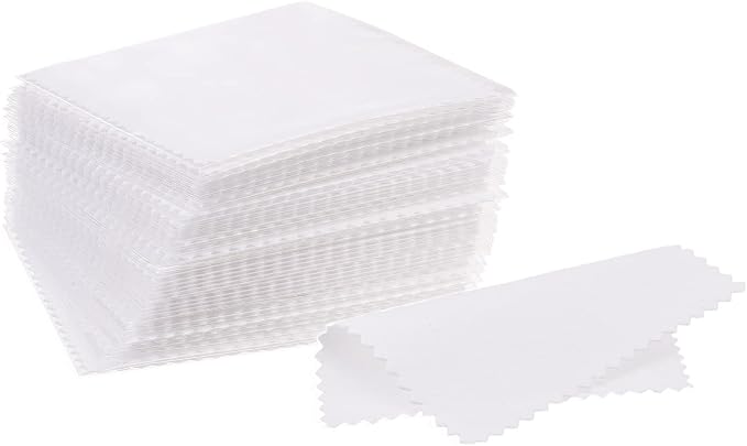 CATIFLIN 100pcs Jewelry Cleaning Cloth, Small Jewelry Polishing Cloth by CATIFLIN