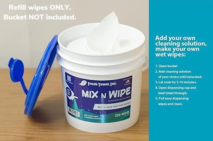Fresh Towel Mix-N-Wipe Dry Wipes Refill - Image 5