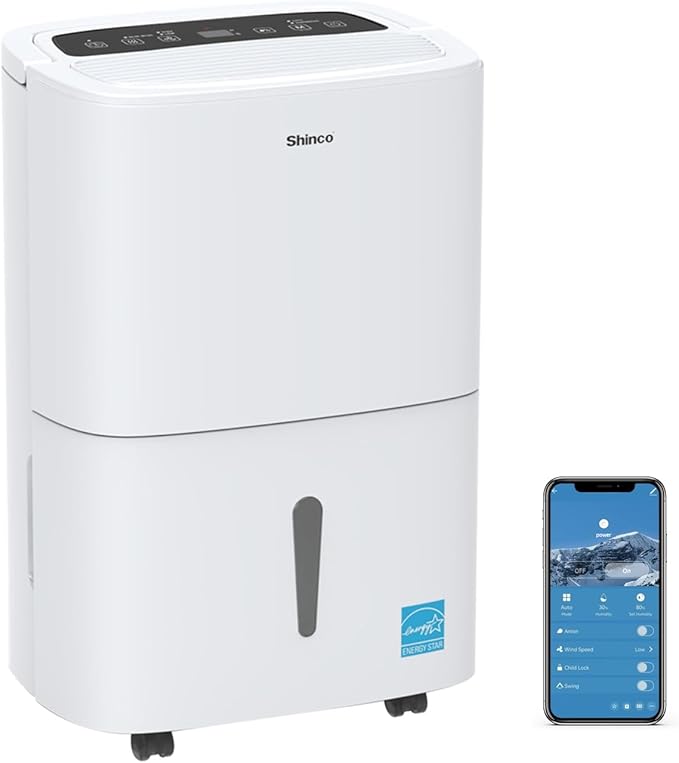 Shinco 6, 000 Sq.Ft Energy Star Dehumidifier by ShincoAirConditionerDehumidifier