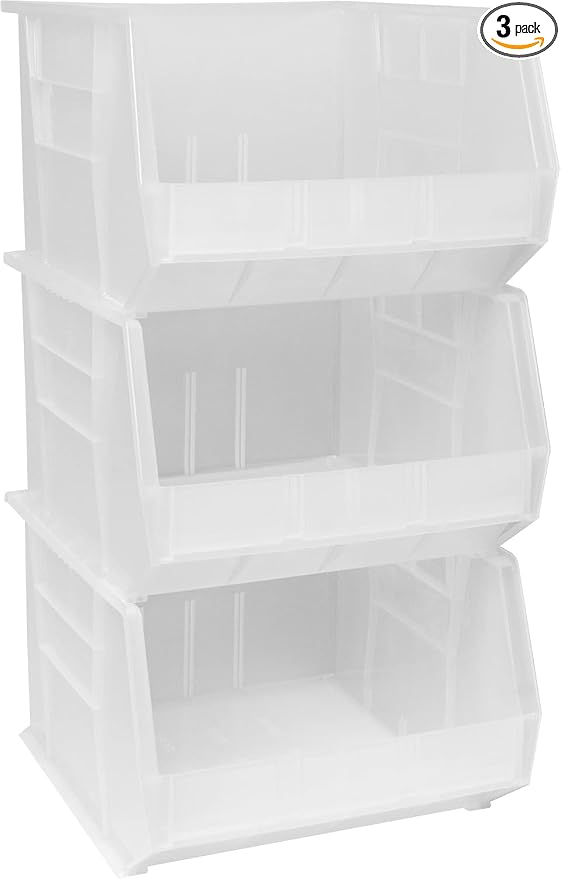 Akro-Mils 30270 AkroBins Plastic Storage Bins, Space-Saving Stackable Bins by Akro-Mils