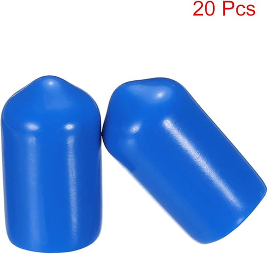 uxcell 20pcs Rubber End Caps 8.5mm ID Vinyl PVC Round Tube Bolt Cap Cover Screw - Image 2