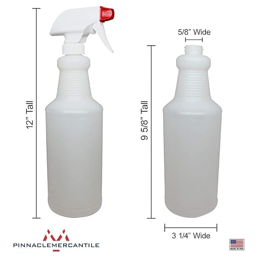 Pinnacle Mercantile Plastic Spray Bottles Leak Proof Technology Empty 32 oz - Image 7