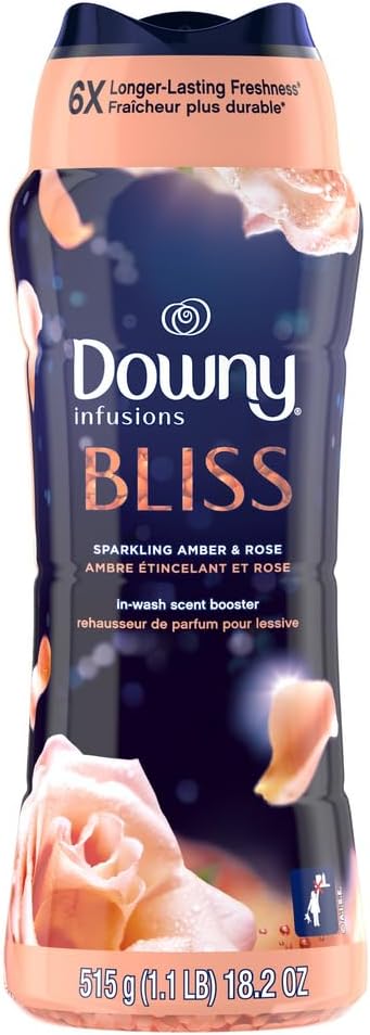 Downy Infusions In-Wash Laundry Scent Booster Beads, Sparkling Amber and Rose by Downy
