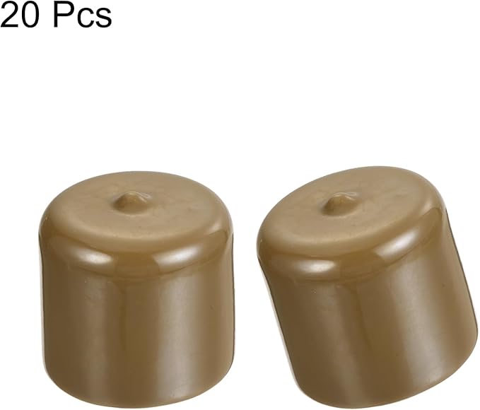 uxcell 20pcs Rubber End Caps 34mm ID Vinyl PVC Round Tube Bolt Cap Cover Screw - Image 2