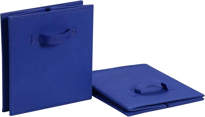 Amazon Basics Cube Organizer Storage Bins Handles, Collapsible Fabric - Image 4