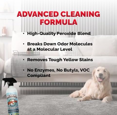 Unchained Pet Urine Stain & Odor Remover Spray – Oxygen-Based Enzyme Cleaner - Image 5