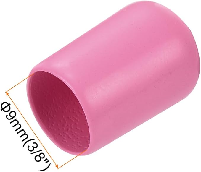 uxcell 20pcs Rubber End Caps 9mm ID Vinyl PVC Round Tube Bolt Cap Cover Screw - Image 3