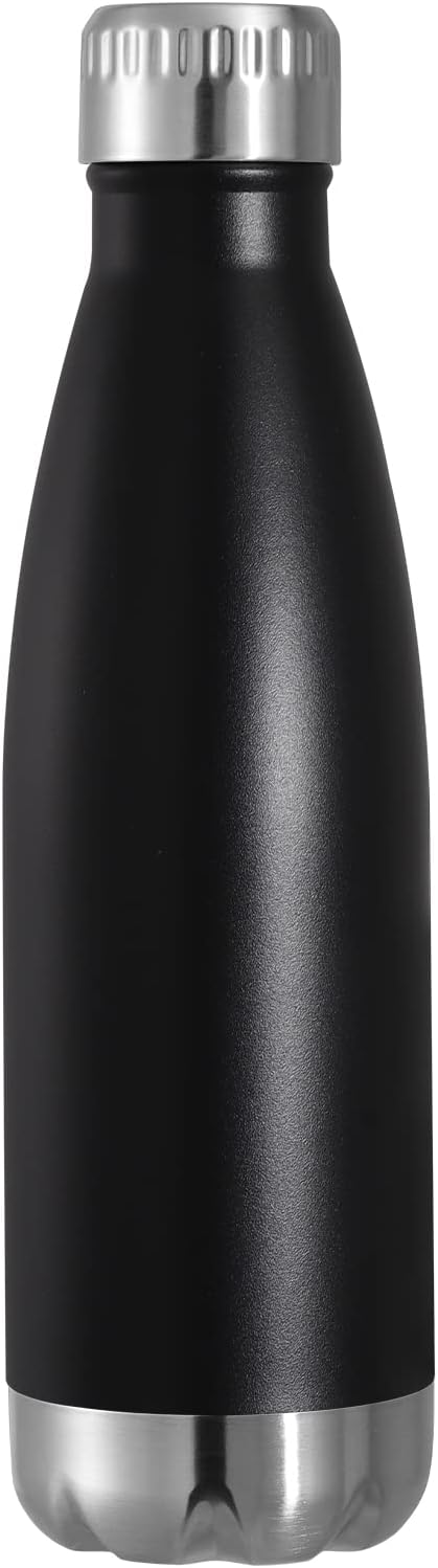 VEGOND 17oz Stainless Steel Water Bottles, Reusable Metal Sports Water Bottle by VEGOND
