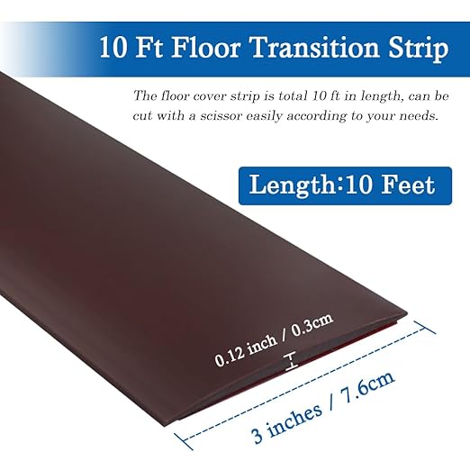Floor Transition Strip Self Adhesive Floor Cover Strips Laminate 3" Wide Vinyl - Image 2