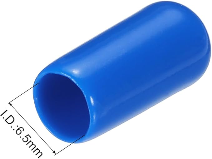 uxcell 20pcs Rubber End Caps 6.5mm ID Vinyl PVC Round Tube Bolt Cap Cover Screw - Image 3