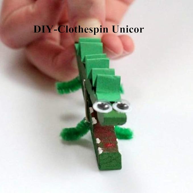 DurReus 50PCS Tiny Wooden Clothespins Photo Paper Peg Mini Wood Clothes Pins - Image 5