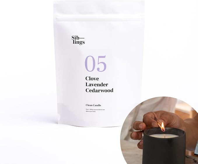 Siblings Candle Making Kit | DIY Coconut-Soy Wax Candle Kit by Siblings