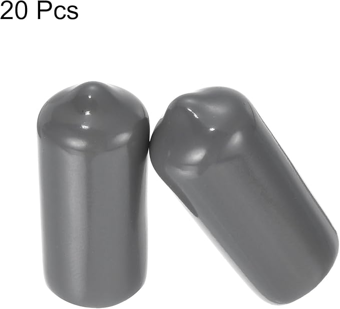 uxcell 20pcs Rubber End Caps 10mm ID Vinyl PVC Round Tube Bolt Cap Cover Screw - Image 2