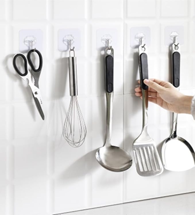 40pcs Heavy Duty Adhesive Hooks - Image 8
