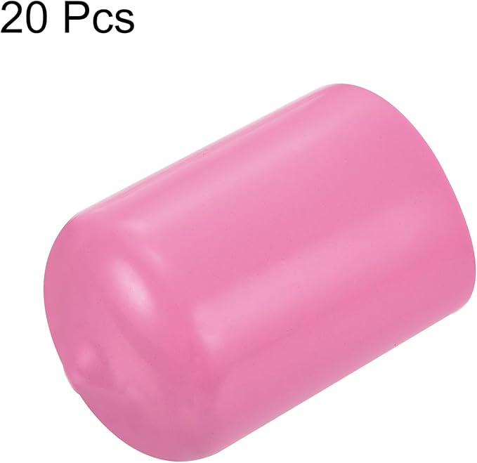 uxcell 20pcs Rubber End Caps 19mm ID Vinyl PVC Round Tube Bolt Cap Cover Screw - Image 2