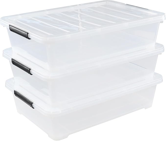 Rosebloom 40 Quart Plastic Under Bed Storage Bins - Image 2