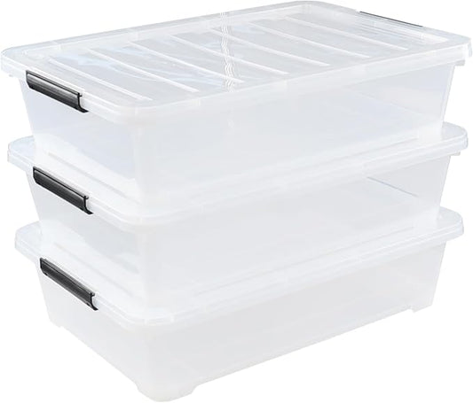 Rosebloom 40 Quart Plastic Under Bed Storage Bins - Image 2