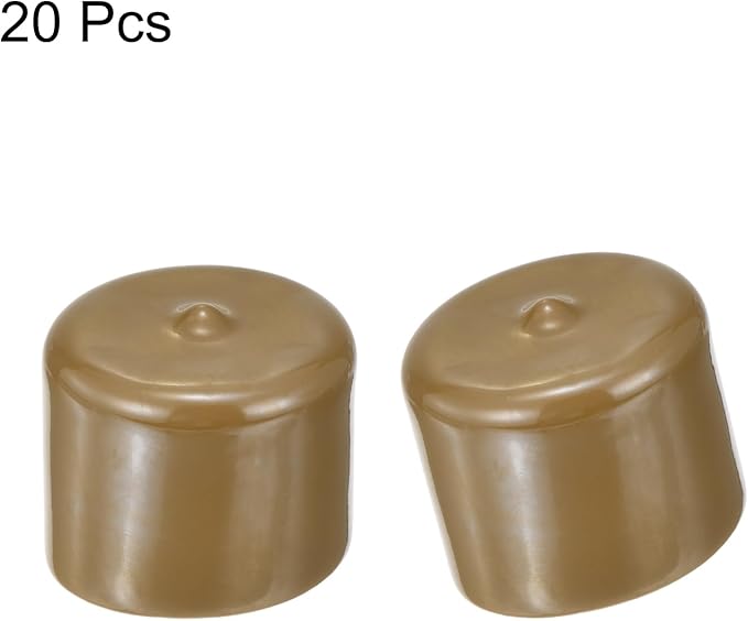 uxcell 20pcs Rubber End Caps 37mm ID Vinyl PVC Round Tube Bolt Cap Cover Screw - Image 2
