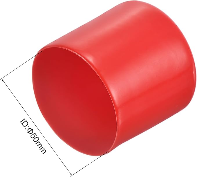 uxcell 20pcs Rubber End Caps 50mm ID Vinyl Round Tube Bolt Cap Cover Thread - Image 3