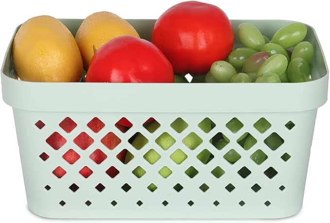 Glad Plastic Baskets for Organizing, Linen Closet, and Bathroom | Nesting Shelf - Image 4