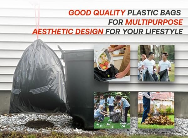 Ultra Strong 30 Gallon Drawstring Trash Bags, Unscented 120 Count Garbage Bags - Image 7