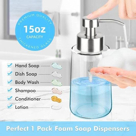 Thick Glass Soap Dispenser - Image 2