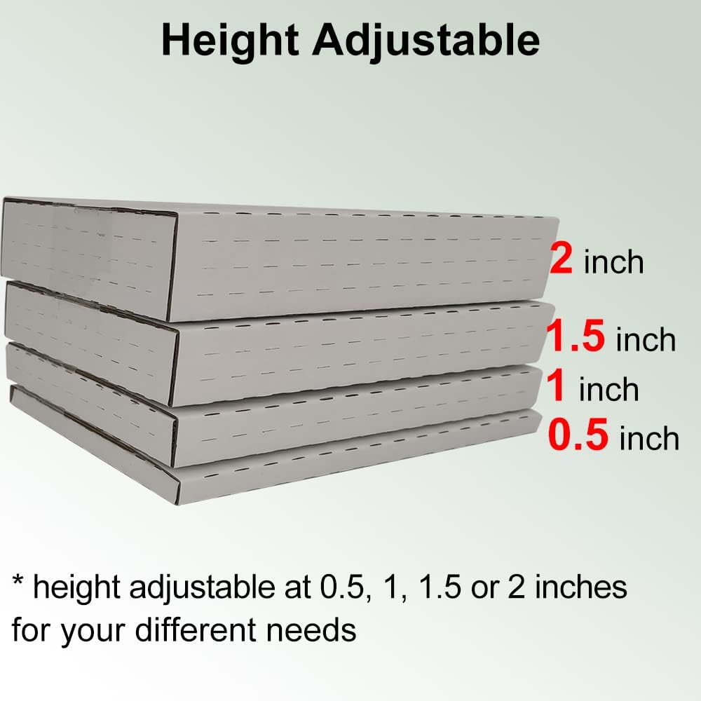 50 Pack 12‘’ Vinyl Record Mailers, 12.5x12.5x2'' Easy-Fold Height adj...