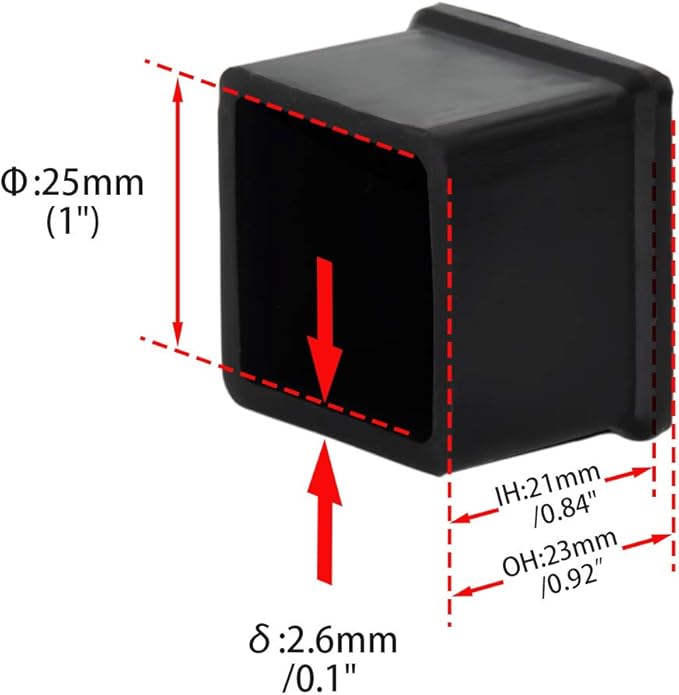 Flyshop Durable Non-Marking Silicone Chair Leg Caps Tips Floor Protectors - Image 4