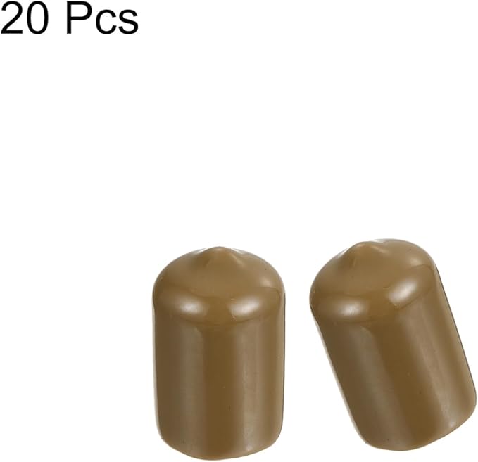 uxcell 20pcs Rubber End Caps 13.5mm ID Vinyl PVC Round Tube Bolt Cap Cover - Image 2