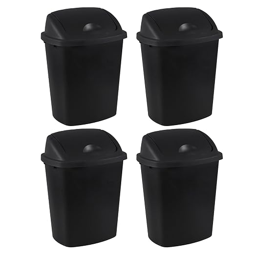 4-Pack 6 Gollons Garbage Bin - Image 2