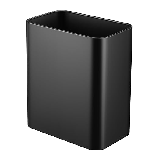 TIPGO Small Metal Trash Can, 2.1 Gallon Slim Trash Can by TIPGO
