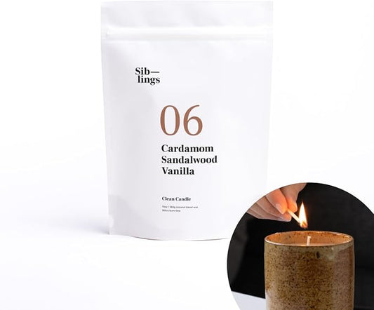 Siblings Candle Making Kit | DIY Coconut-Soy Wax Candle Kit by Siblings