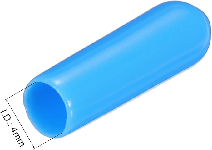 uxcell 20pcs Rubber End Caps 4mm ID Vinyl PVC Round Tube Bolt Cap Cover Screw - Image 3