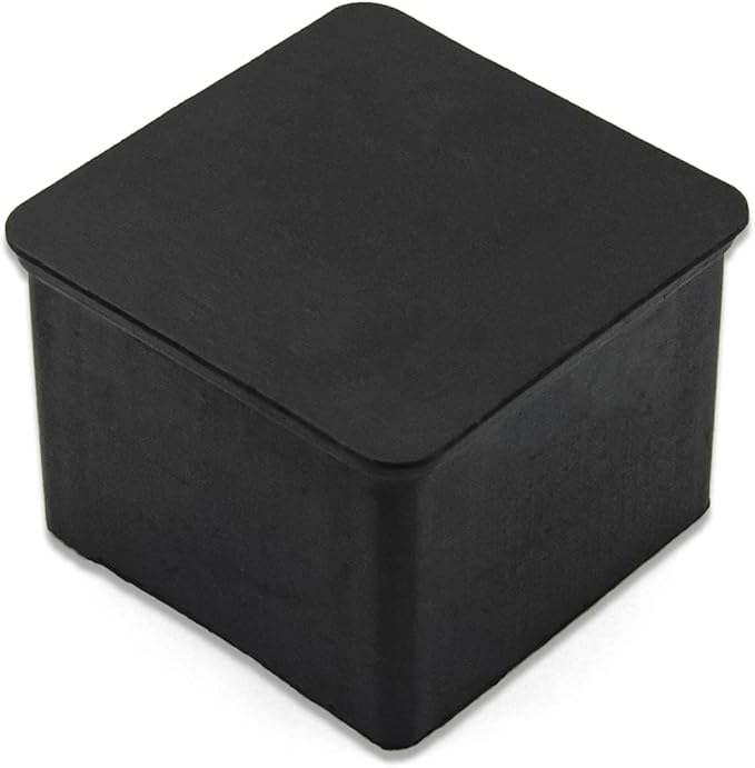 Flyshop Non-Slip Thick Rubber Leg Tips Floor Protectors Square Chair Leg Caps - Image 2