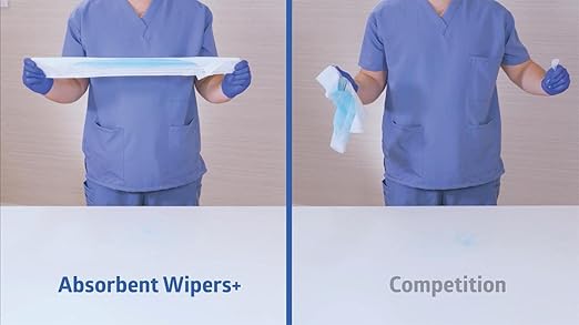 Medline Absorbent Wipers+ Disposable Heavy Duty Dry Wipes - Image 4