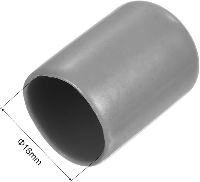 uxcell 20pcs Rubber End Caps Protective Caps 18mm ID Vinyl PVC Round Tube Bolt - Image 3
