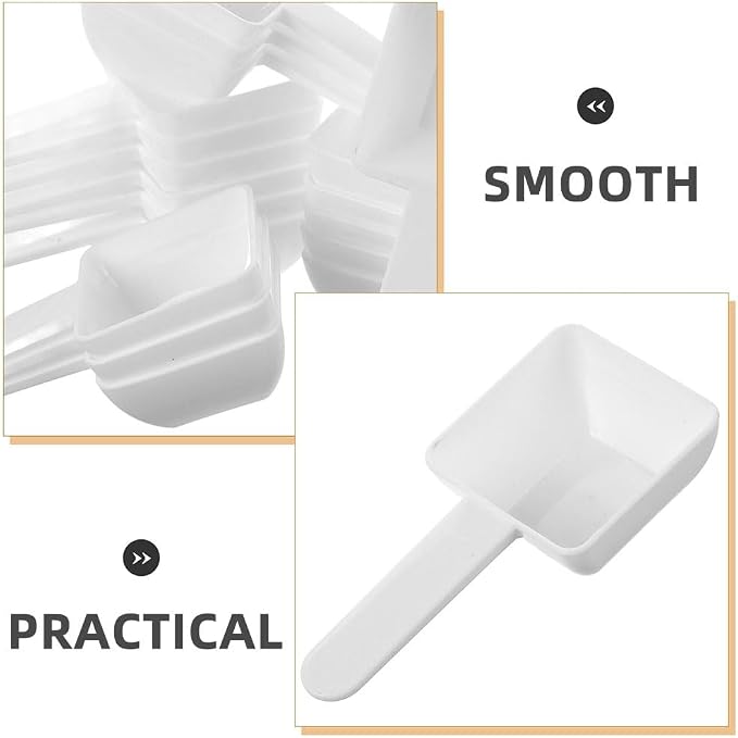 VOSAREA 30pcs Plastic Measuring Spoons Laundry Powder Small Scoops - Image 7