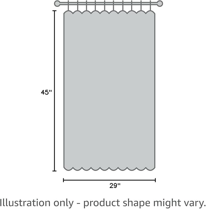 RYB HOME Orange Short Curtains Blackout, 45 inch Durable Cafe Curtains Room - Image 9