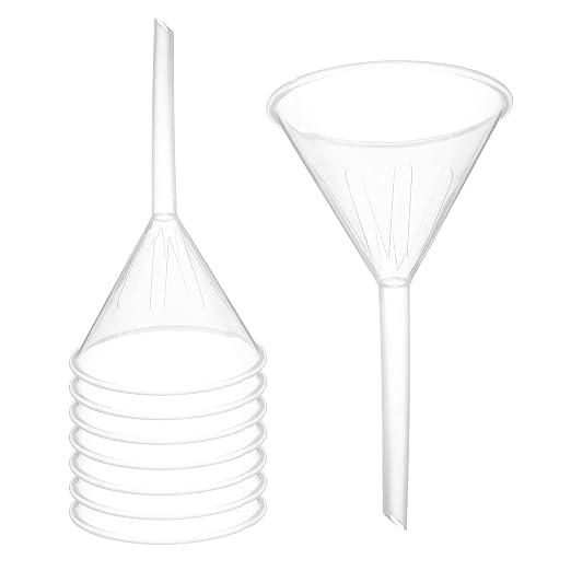 PATIKIL 3.5 Inch Clear Plastic Funnel by PATIKIL