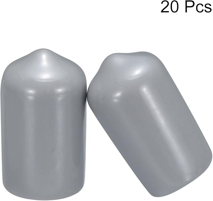 uxcell 20pcs Rubber End Caps 12mm ID Vinyl PVC Round Tube Bolt Cap Cover Screw - Image 2