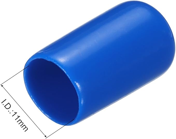 uxcell 20pcs Rubber End Caps 11mm ID Vinyl PVC Round Tube Bolt Cap Cover Screw - Image 3