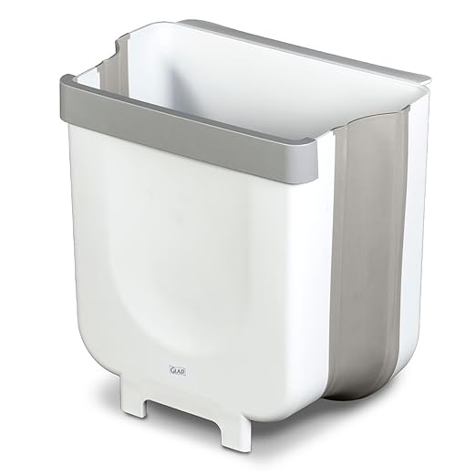 Glad Roomate Collapsible Waste Bin | Compact Travel Trash Can by GladTrashFoodStorage