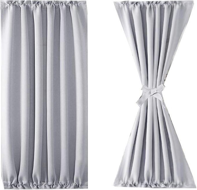 DWCN French Door Curtains – Rod Pocket Thermal Blackout Curtain - Image 7