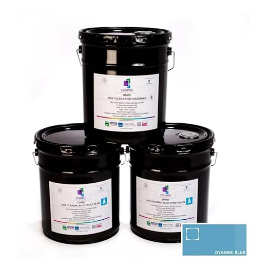 Colored Epoxies Dynamic Blue Epoxy Resin Coating Made by ColoredEpoxies