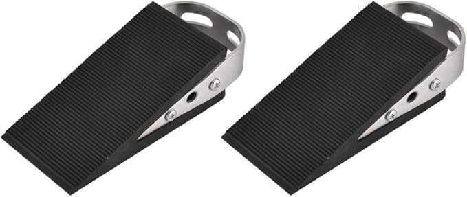 JQK Heavy Duty Door Stopper Rubber Wedge, 304 Stainless Steel Security Door by Homeimprovement